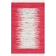 preview thumbnail 158 of 159, SAFAVIEH Handmade Flatweave Montauk Nevyana Cotton Rug 2'6" x 4' - Ivory/Red