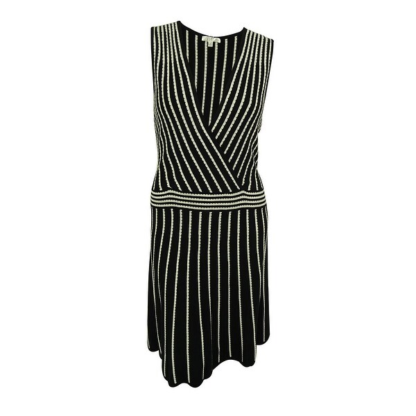 surplice sweater dress