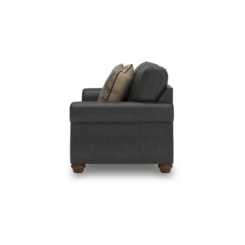 Signature Design by Ashley Shadsburne Black Loveseat - 68"W x 38"D x 39"H