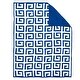 preview thumbnail 3 of 6, Rizzy Home Adair Greek Key Crib Quilt - 38" X 50" Navy