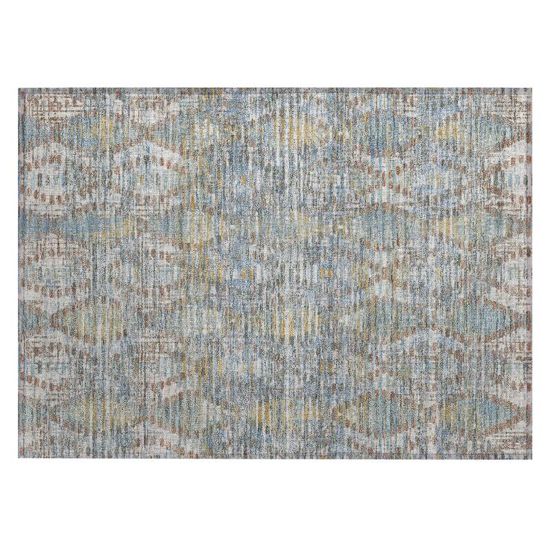 Machine Washable Indoor/ Outdoor Modern Ignacio Chantille Rug