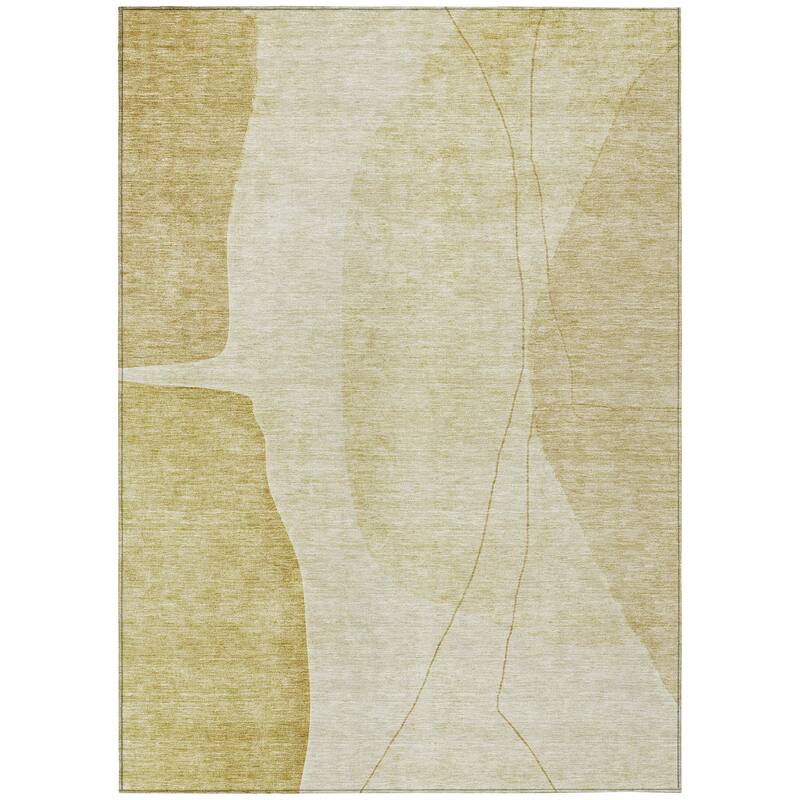Machine Washable Indoor/ Outdoor Chantille Modern Abstract Rug
