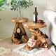 preview thumbnail 3 of 6, Greenage Cedar Roots Natural Flower Stand Reclaimed Woods End Table
