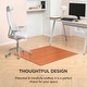 preview thumbnail 4 of 13, Jani Eco Bamboo Roll-up Rectangular Chair Mat - Durable,Eco-Friendly Chair Mat