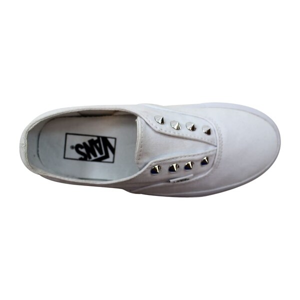 vans authentic gore studs white