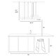 preview thumbnail 11 of 11, Modern LED 3-Light Black Linear Island Chandelier for Kitchen Island Dining Room - W40.5" x H63" Max