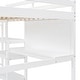 preview thumbnail 8 of 25, Stylish & Simple Full Size Wooden Loft Bed with Shelves, Desk and Writing Board, Maximized space, Health and Comfort, White