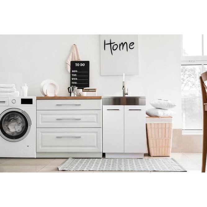 Transolid TRS_TCAB-2420 Contemporary Laundry Cabinet 23-5/8" Free