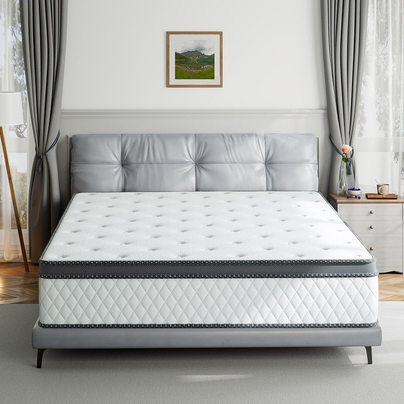 SweDrea 12in CloudBalance Series Gel Memory Foam Hybrid Mattress
