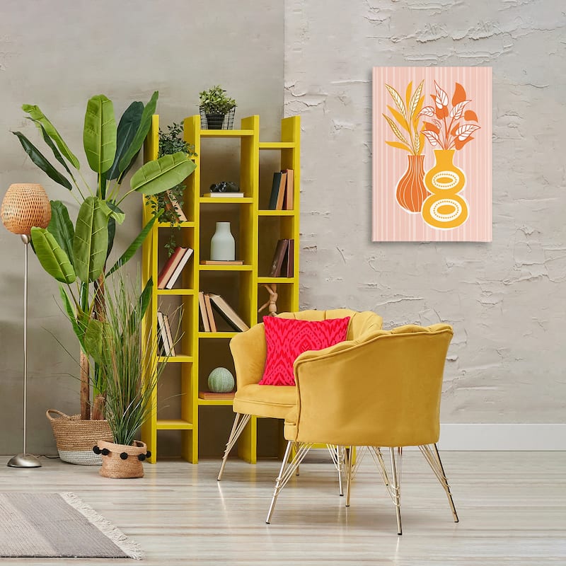 Stupell Orange & Yellow Vases Canvas Wall Art Design By Martina Pavlova