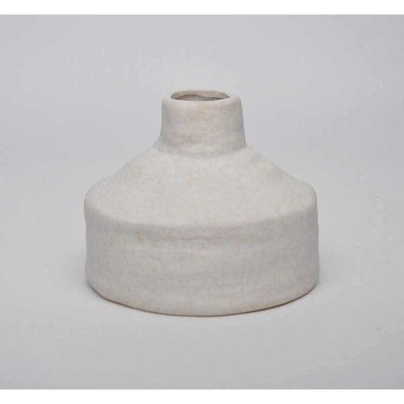 Set of 3 Vintage White Ceramic Candle Holders