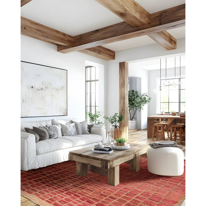 ECARPETGALLERY Hand-knotted Tangier Red Wool Rug - 8'4 x 10'1