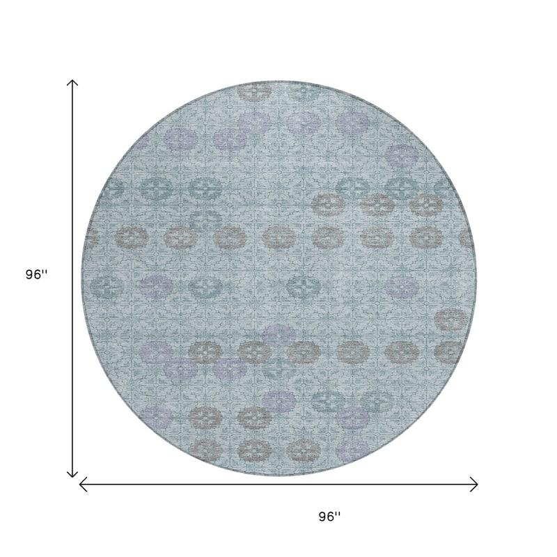 HomeRoots Geometric Transitional Rectangle Outdoor Rug