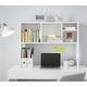 preview thumbnail 1 of 7, Cube White Wood Desk Bookshelf by DormCo