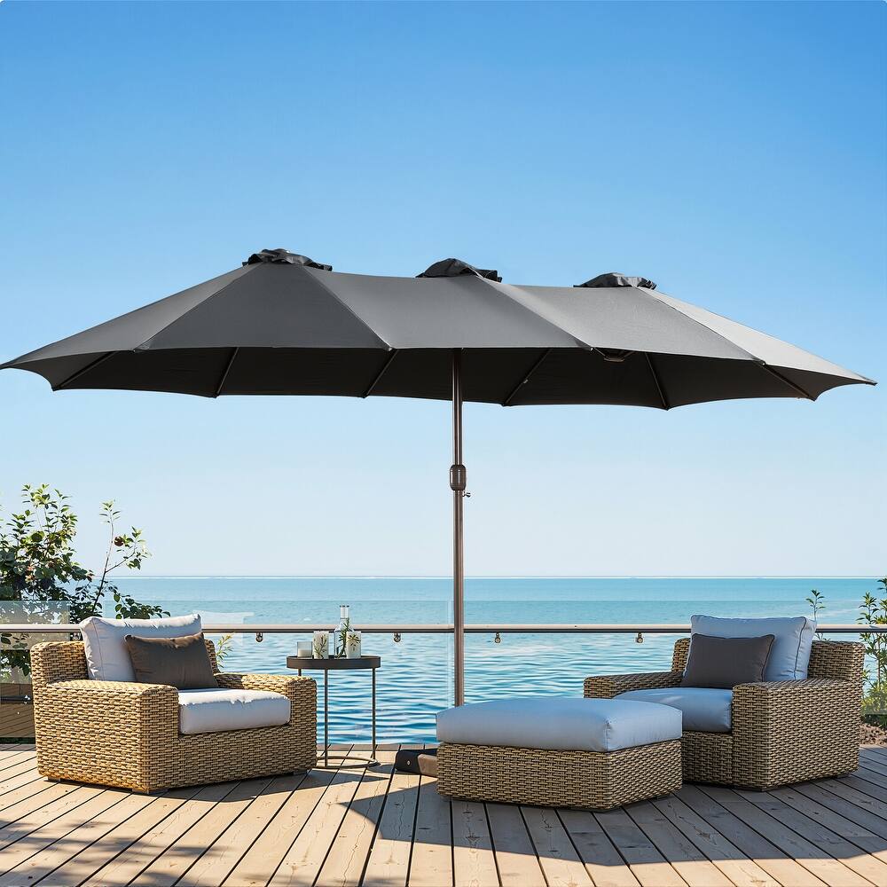 XIZZI Patio Umbrella Oversized Outdoor Shade with Base
