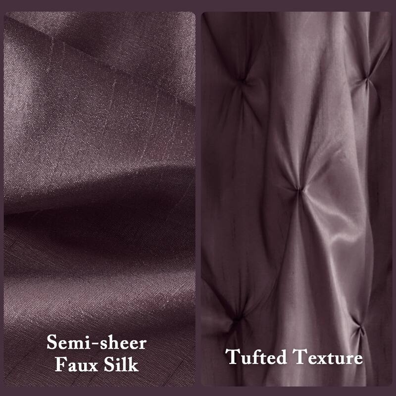 Madison Park Laurel Tufted Semi-Sheer Shower Curtain