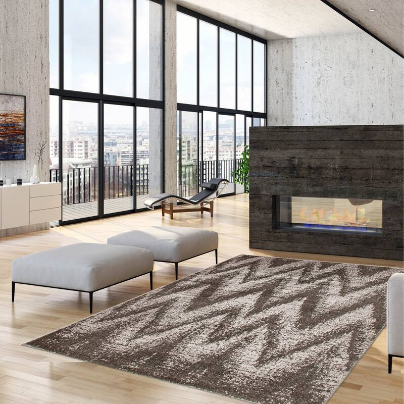 ECARPETGALLERY Camila Grey Casual Rug