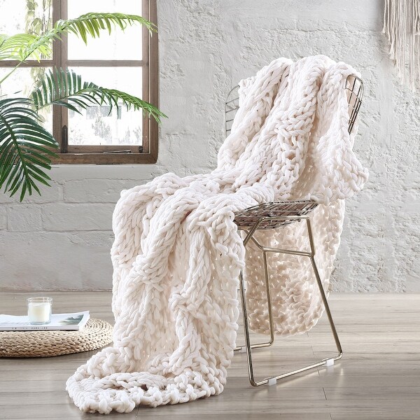 Chunky knit best sale sofa throw
