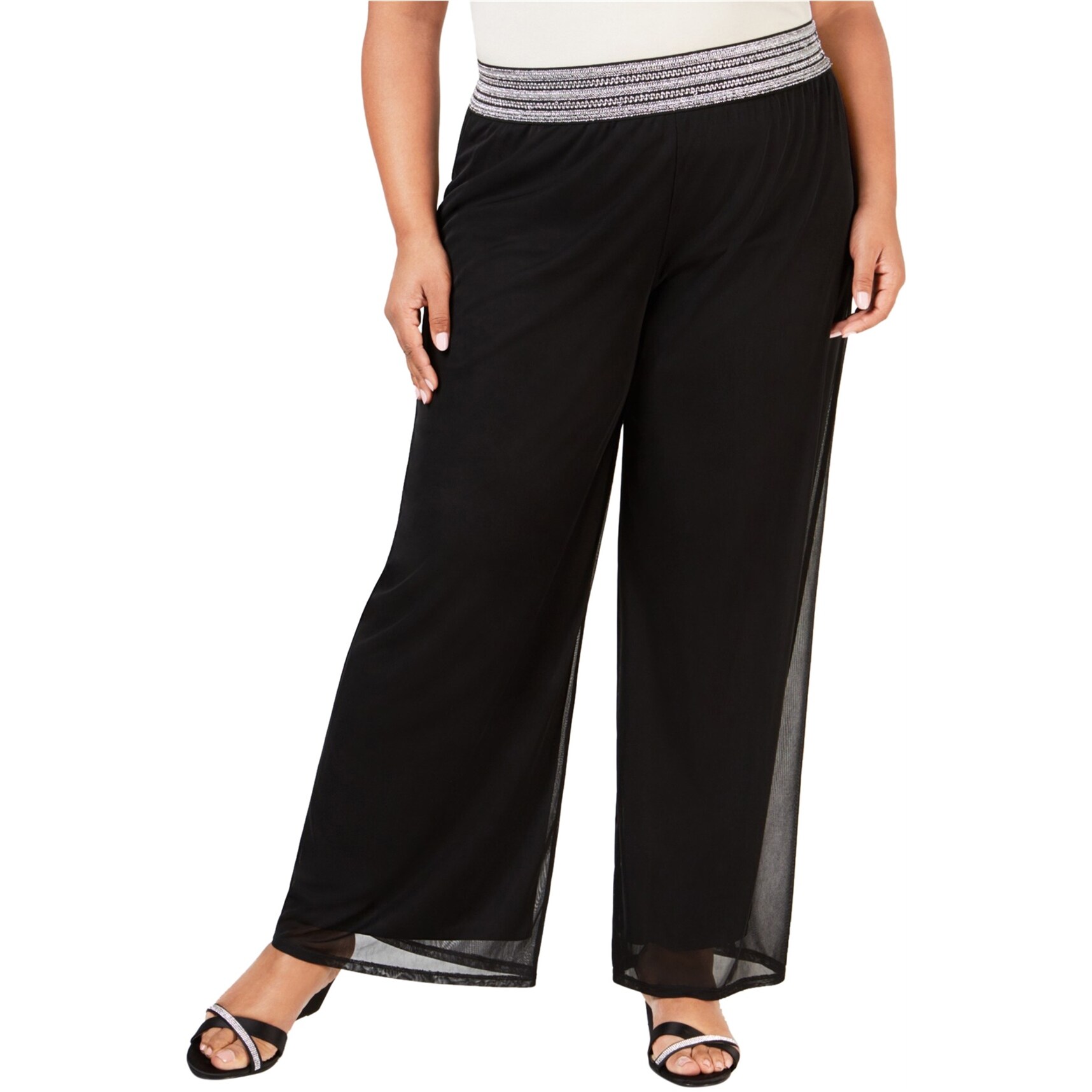 Womens pull on wide leg pants clearance