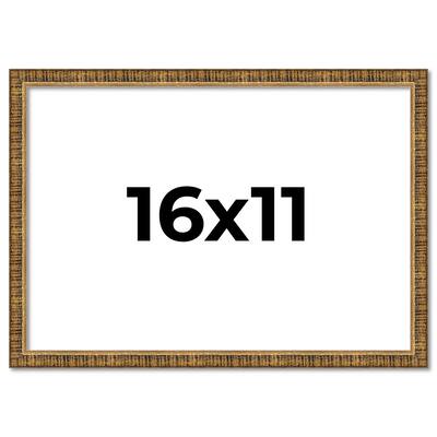 16x11 Frame Gold Kingsley Distressed Solid Wood Picture Frame Width