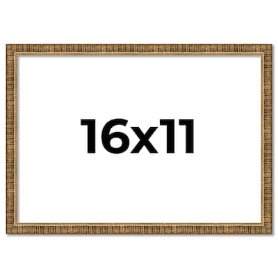 16x11 Frame Gold Picture Frame - Complete Modern Photo Frame Includes