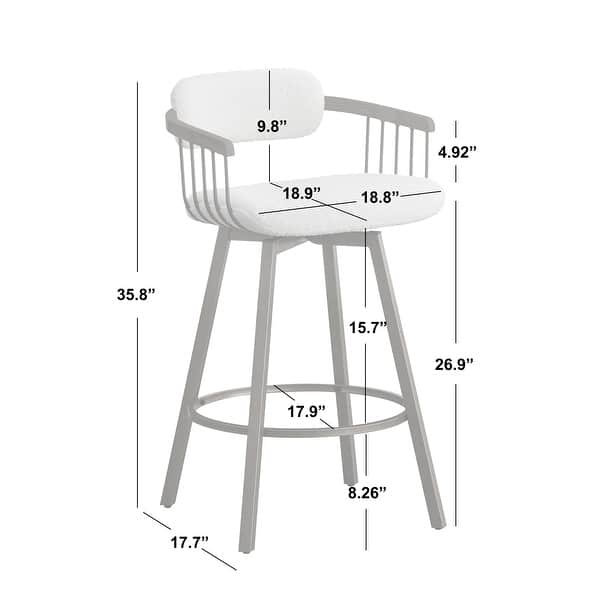 Simple Living Salvatore Swivel Counter Height Stool