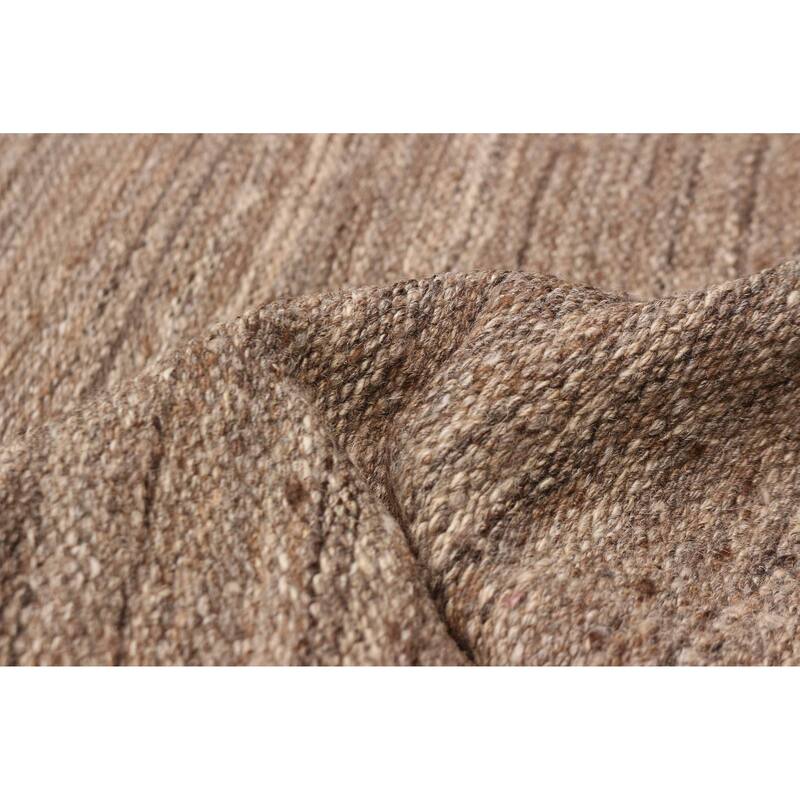 ECARPETGALLERY Flat-Weave Ankara FW Taupe Wool Kilim - 11'0 x 13'3