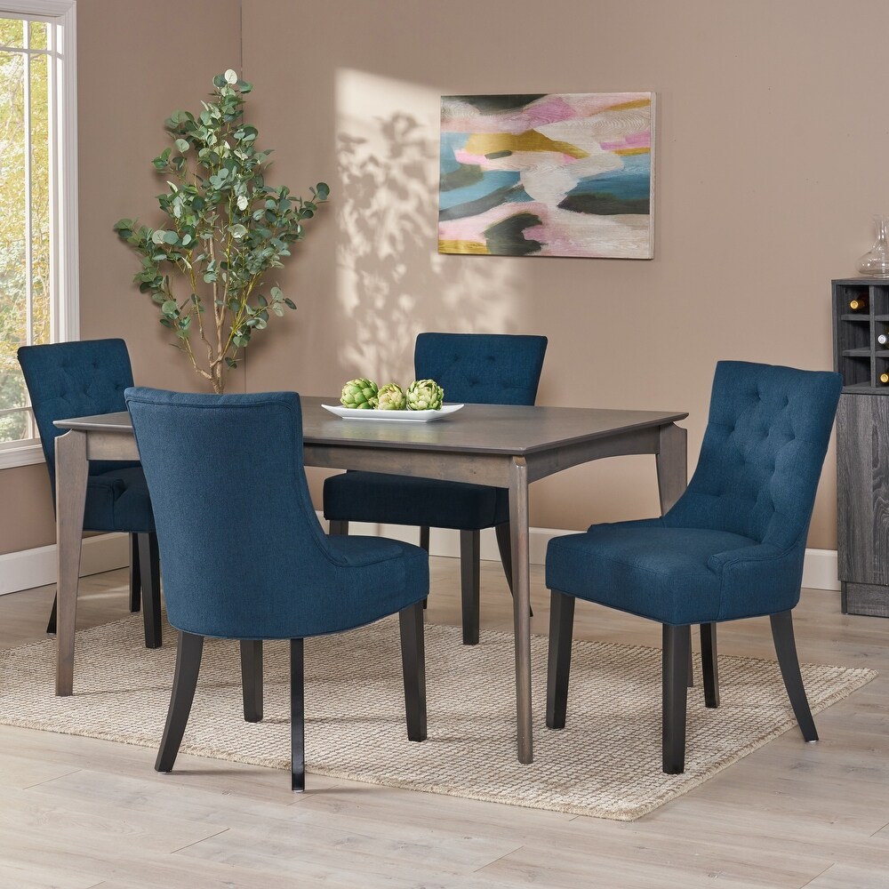 Blue dining chairs on sale set of 4