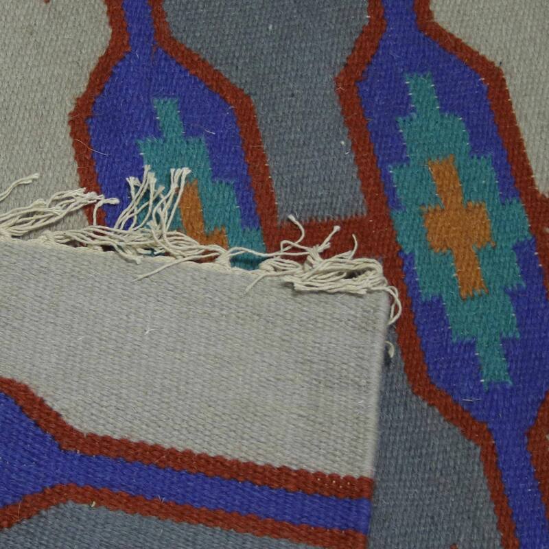 Handmade Directions Wool area rug (India ) - Big
