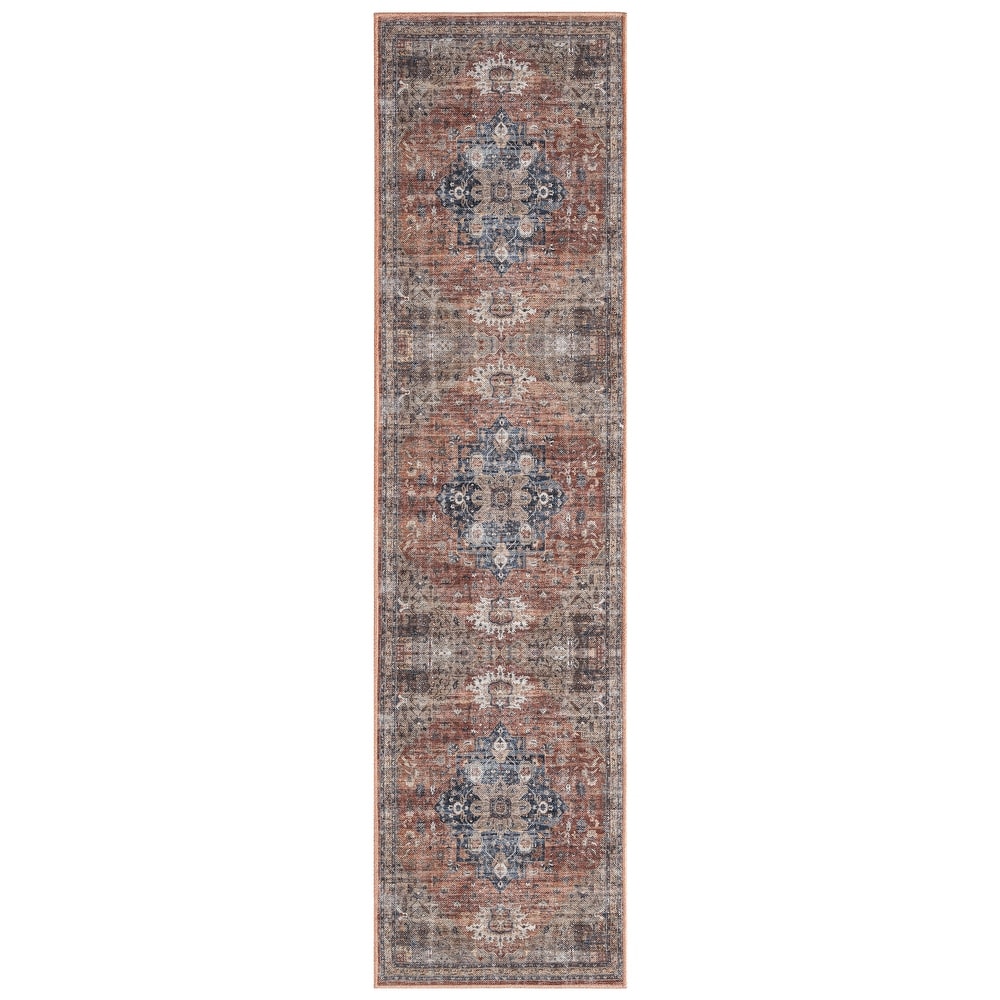 Everwash Callaghan Esther Bohemian Medallion Machine Washable Area Rug