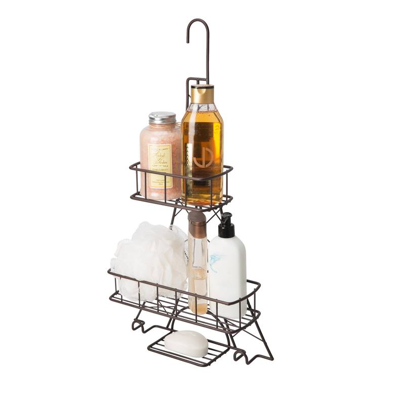 Elle Décor Ville Des Lumieres Collection Eiffel Tower Shower Caddy - 11.8"x 4.25"x 22.8"