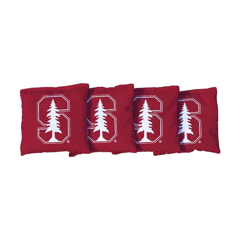 Stanford University Cardinal Red Cornhole Bags - All-Weather Resin Filled