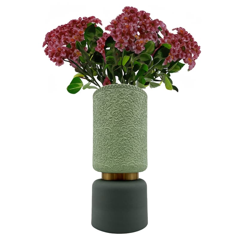 12 Inch Tall Modern Ceramic Flower Vase