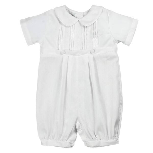 Shop Petit Ami Baby Boys Pique Christening Knicker With Hat 6