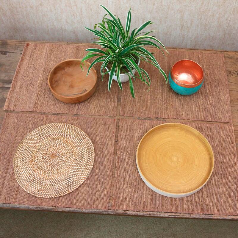 Novica Handmade Dark Espresso Cotton Blend Placemats (Set Of 4)