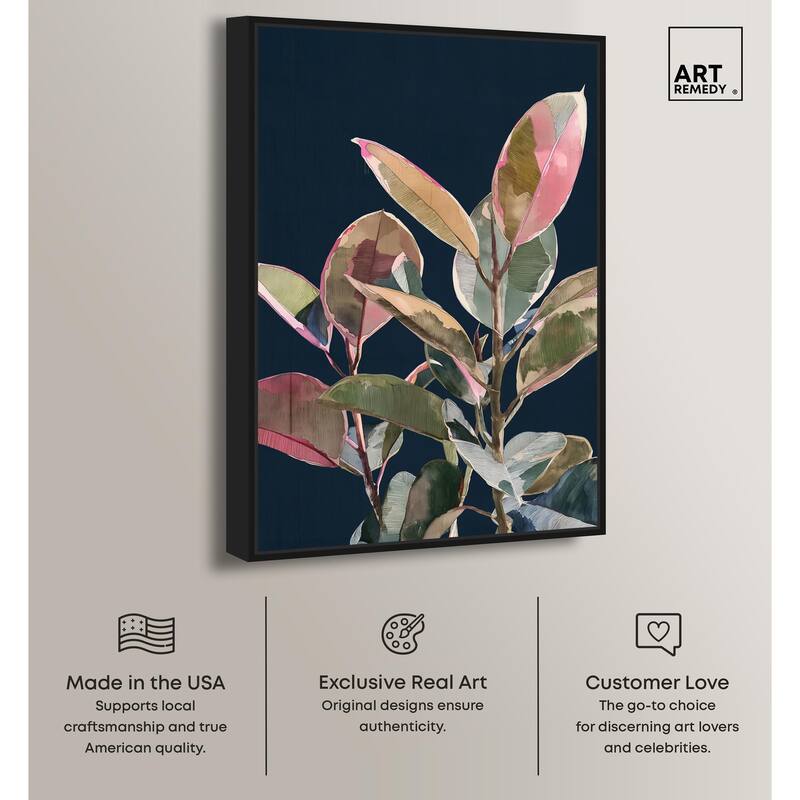 Fuchsia Frond II Canvas by Art Remedy