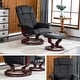 preview thumbnail 13 of 35, MCombo Set of 2 Swivel Recliner Chair with Wood Base and Ottoman