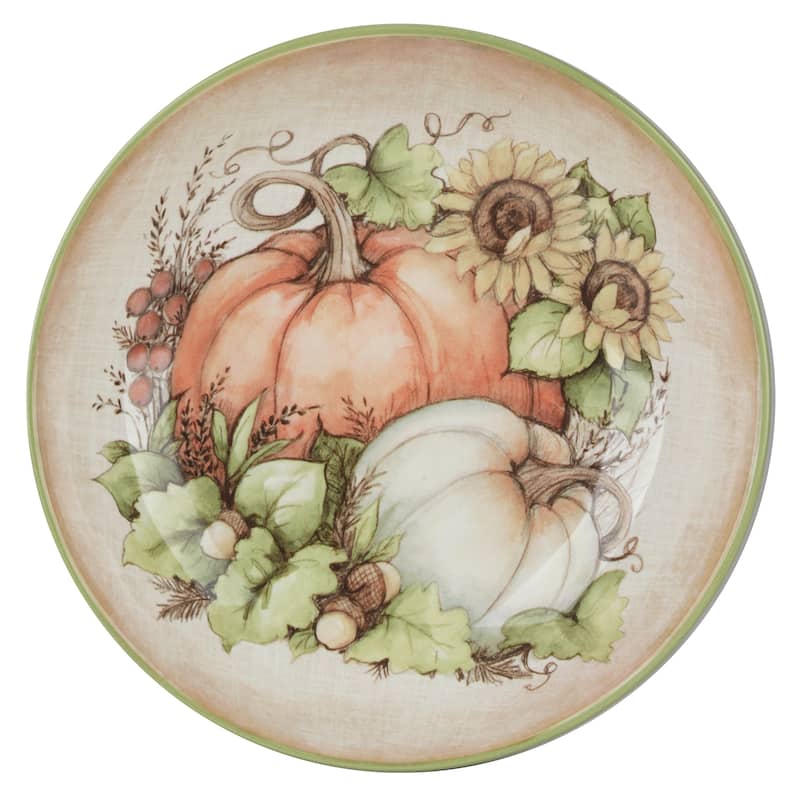 Certified International Autumn Breeze 128 oz. Serving Bowl - 13" Diam x 3"