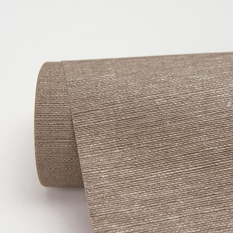 Warner Aspero Copper Faux Grasscloth Wallpaper