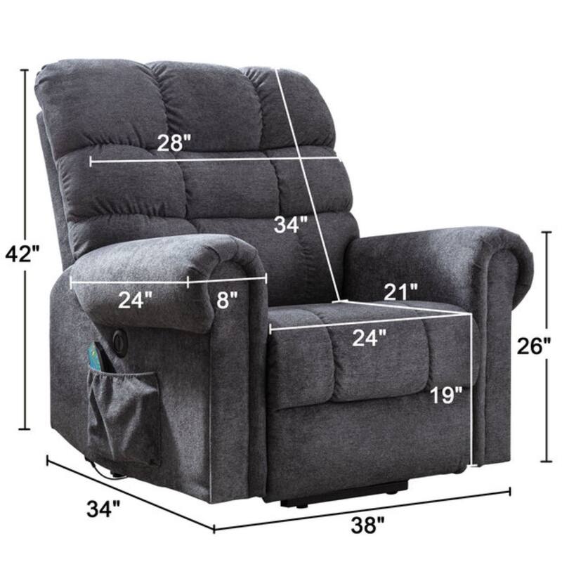 Ebello Power Lift Sofa Chair for the Elderly with Massage and Heating Function