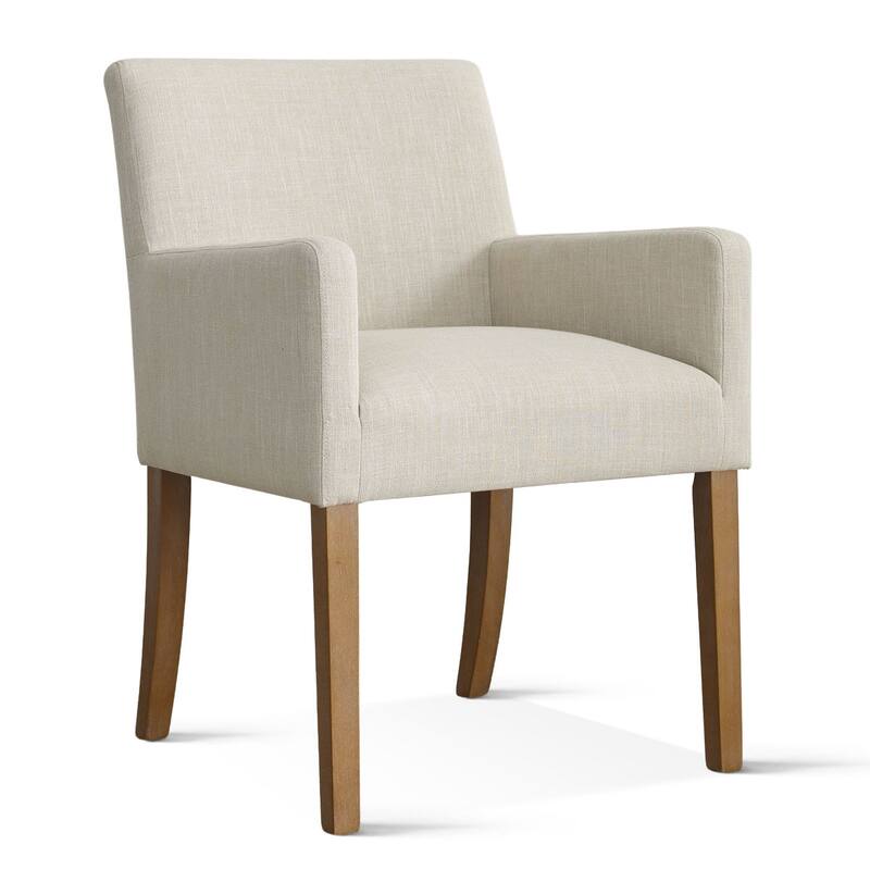 Linen Upholstered Armchair(Set of 2)