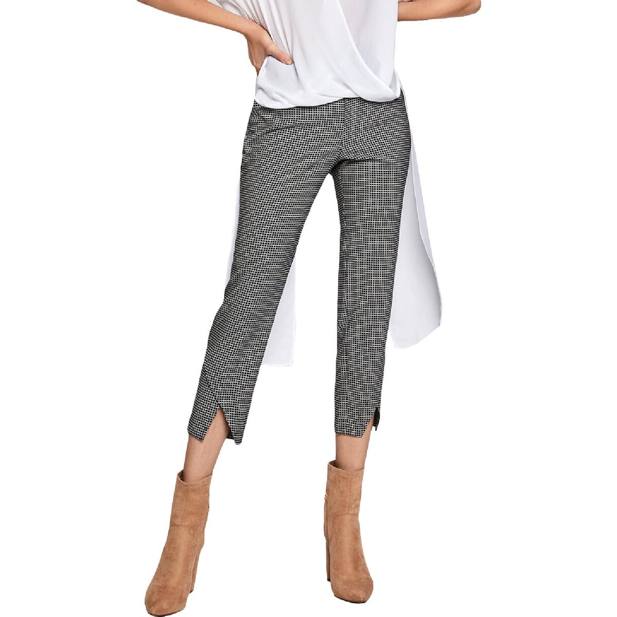 women's cropped khaki pants