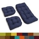 preview thumbnail 1 of 15, Tufted Outdoor Settee Cushion Set (Set of 3)