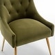 preview thumbnail 71 of 106, SEYNAR Modern Dining Chairs Set of 6, Velvet Accent Chair Tufted Back Armless Chair with Back Pull