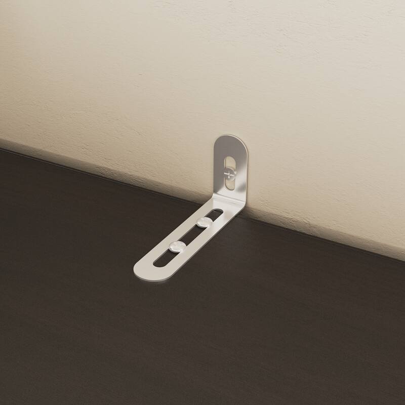 White Wardrobe Closet with Gold Handles - Modern Storage Cabinet with Drawers