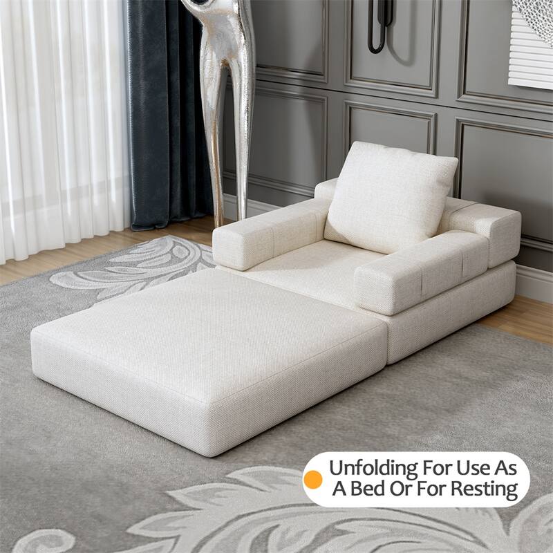 Single Sofa Chair That Converts to a Single Sofa Bed for Living Room