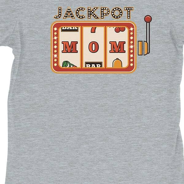 Shop Jackpot Mom Womens Grey Best Mom Quote T Shirt Shirt Funny