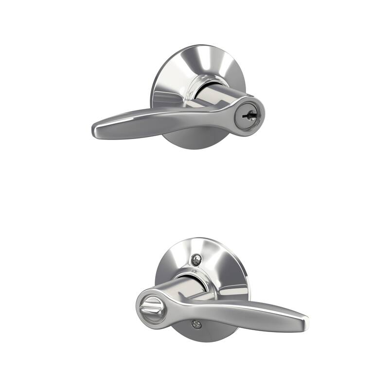 Schlage F51A-DEL Delfayo Single Cylinder Keyed Entry Door Lever Set