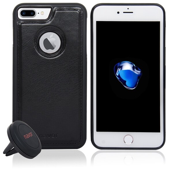 Shop Navor Car Mount And Iphone 7 Plus Magnetic Detachable Protective Case Apple Logo Hole Overstock 23170390
