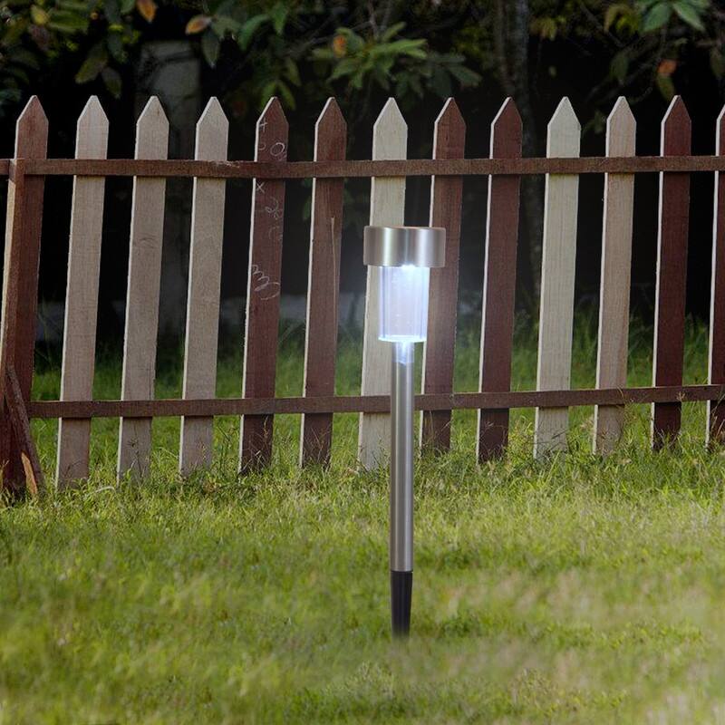 10-Piece 5W High Brightness Solar Power LED Lawn Lamps (Cold White/Warm White/Colorful)